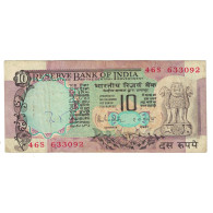 Billet, Inde, 10 Rupees, KM:81f, TB - India