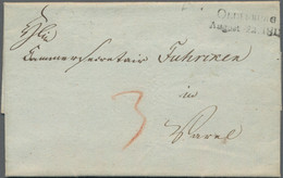 Oldenburg - Vorphilatelie: 1811/1817, Zwei Faltbriefe Mit Klaren Abschlägen "OLD - Prephilately