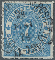 Württemberg - Hufeisenstempel: STUTTGART; 1874, Freimarke 7 Kreuzer Entwertet Mi - Andere & Zonder Classificatie