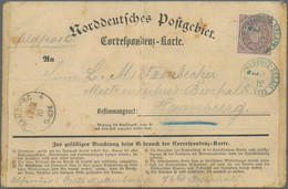 Norddeutscher Bund - Besonderheiten: 1870, Hamburger Stadtpostmarke, ½ Schilling - Andere & Zonder Classificatie