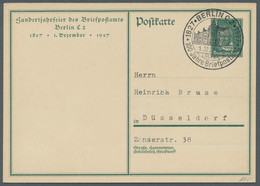 Deutsches Reich - Ganzsachen: ERSTTAGSSTEMPEL, 1927-1933, Sieben Am Ersttag Entw - Other & Unclassified