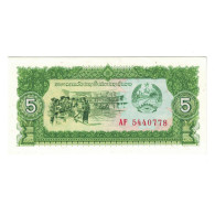 Billet, Laos, 5 Kip, 1979, KM:26r, NEUF - Laos