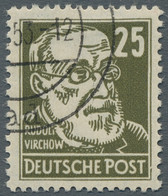 DDR: 1952-1953, Köpfe Mit Wz. 2, Kompletter Satz Gestempelt, Teils Bedarfsstempe - Usati
