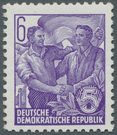 DDR: 1953, Fünfjahrplan II, 6 Pfg. Blauviolett, Tadellos Postfrisch (herstellung - Briefe U. Dokumente