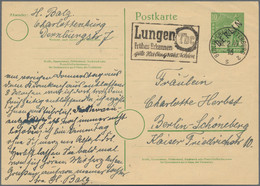 Berlin - Ganzsachen: 1949. Postkarte 10 Pf Sämann, Dünner Karton. Bedarfsgebrauc - Sin Clasificación