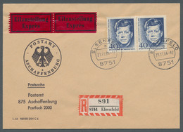 Bundesrepublik - Besonderheiten: 1964, POSTSACHE EILZUSTELLUNG, John F. Kennedy, - Other & Unclassified