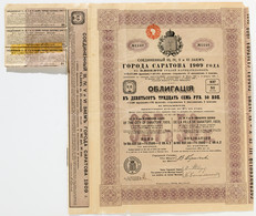 Alte Aktien / Wertpapiere: RUSSLAND; 1909, Dreisprachige (russisch/englisch/fran - Unclassified