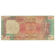 Billet, Inde, 10 Rupees, KM:81g, B+ - India