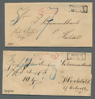 Preußen - Vorphilatelie: 1854-1865 (ca.), Partie Von 16 Markenlosen Faltbriefen - Precursores