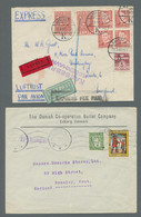 Denmark: 1908-1957, Fine Lot Of 24 Covers Or Cards, A.o. 1912 To Bangkok/Siam, 7 - Other & Unclassified