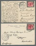 Sudan: 1901-1907, 15 Ppcs All Franked And Travelled Through The Post Including S - Sudan (1954-...)