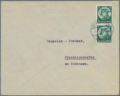 Zeppelin Mail - Germany: 1933, AUFLIEFERUNG ZEPPELINPOST FRIEDRICHSHAFEN: Konvol - Airmail & Zeppelin