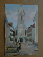 20112) FRAUENFELD EVANGELISCHE KIRCHE NON VIAGGIATA ILLUSTRATORE LEITMAN - Frauenfeld