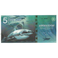 Billet, États-Unis, Billet Touristique, 2015, 2015-01, 5 ICE DOLLAR MEGALODON - Te Identificeren