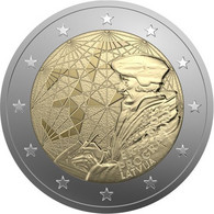 2 Euro Lettonia  2022 - “35º Anniv. Programma Erasmus” FDC DA ROTOLINO - Latvia