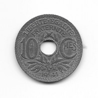 1 PIECE DE 10 Centimes LINDAUER, ZINC 1941 - Other - Europe