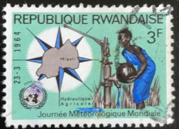 République Rwandaise - C10/50 - (°)used - 1964 - Michel 52A - Werelddag Voor Weerkunde - Usados