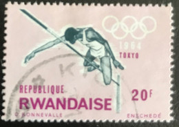 République Rwandaise - C10/50 - (°)used - 1964 - Michel 83A - Olympische Spelen - Used Stamps