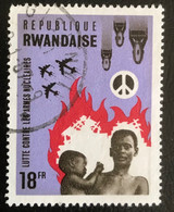 République Rwandaise - C10/50 - (°)used - 1966 - Michel 182A - Strijd Tegen Kernwapens - Oblitérés