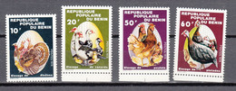 Benin 1978,4V In Set,birds,vogels,vögel,oiseaux,pajaros,uccelli,aves,MNH/Postfris(A4404) - Paons