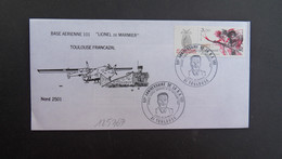 L TP DEBARQUEMENT 3,00 OBL.23 SEPTEMBRE 1984 31 TOULOUSE 50e ANNIVERSAIRE DE LA BA 101 JOURNEE PORTES OUVERTES LIONEL DE - Military Airmail