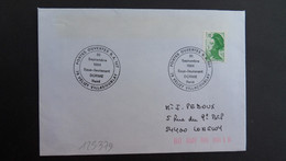 LETTRE TP LIBERTE 1,70 OBL.30 Septembre 1984 78 VELIZY VILLACOUBLAY PORTES OUVERTES BA 107 - Militärische Luftpost