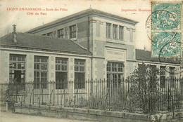 Ligny En Barrois * 1905 * école Des Filles , Côté Du Parc - Ligny En Barrois