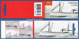 ISLAND ICELAND 2005 OLD FISHING BOATS  70KR. STAMPS  COMPLETE BOOKLET NEW UNUSED FACIT H 77 - Carnets