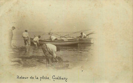 Guéthary * Carte Photo * Le Retour De La Pêche * Pêcheurs Bateaux - Guethary