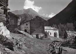 SUISSE,HELVETIA,SWISS,SWITZERLAND,SCHWEIZ,SVIZZERA,VALAIS,ZERMATT,BLATTEN,CARTE PHOTO PERREN ET BARBERINI,RARE,CHALET - Blatten