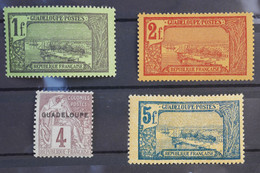 BA16 GUADELOUPE    BELLE  SERIE NEUVE SANS CHARN.  1. 2 .5 F 1906 +++ - Unused Stamps