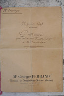 BA16  FRANCE  ACTE NOTARIé 1898  AVEC DIV. TIMBRES +A NOGENT S MARNE ++A VOIR++++ - Unclassified