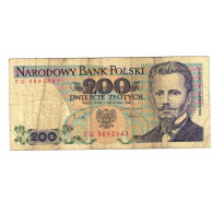 Billet, Pologne, 200 Zlotych, 1988-12-01, KM:144c, B - Pologne