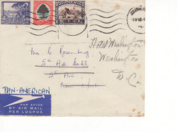 5261) Airmail South Africa USA 1948 Pan Am & Imperial Cover Lettre Breif - Airmail