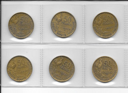 6 PIECES DE 50 Francs G. GUIRAUD - Other - Europe