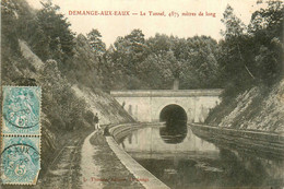 Demange Aux Eaux * 1905 * Le Tunnel * Thème Batellerie * Rails Ligne Chemin De Fer Meuse - Autres & Non Classés
