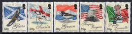 Tristan Da Cunha 2010 Family Surnames, Flags Set Of 5, MNH, SG 988/92 - Tristan Da Cunha