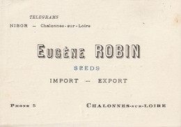 CHALONNES-sur-LOIRE. -  EUGENE ROBIN IMPORT-EXPORT. Format 10.5x7.5 - Chalonnes Sur Loire