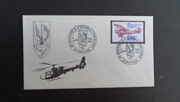 LETTRE TP AVION 2,50 OBL.27 28 JUIN 1981 82 MONTAUBAN 25e ANNIVERSAIRE De La CREATION De L'ETABLISSEMENT + HELICOPTERE - Poste Aérienne Militaire