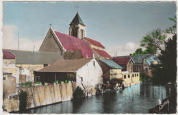 CARTE POSTALE   CORBEIL ESSONNES 91  L'église Et L'Esonnes - Corbeil Essonnes