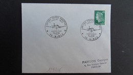 LETTRE TP M. DE CHEFFER 0,30 OBL.1er JUILLET 1973 30 NIMES BASE AERONAUTIQUE NAVALE JOURNEE PORTES OUVERTES - Poste Aérienne Militaire