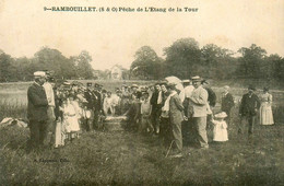 Rambouillet * Pêche De L'étang De La Tour * Pêcheurs * Villageois Pêche à La Ligne - Rambouillet