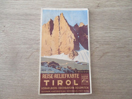 PLAN CARTE REISE RELIEFKARTE TIROL R.LEUZINGER VORARLBERG OBERBAYERN DOLOMITEN - Cartes Géographiques