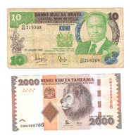 238/ Kenya : 10 Shillings 01/01/1982 - Tanzanie : 2 000 Shillings - Kenya
