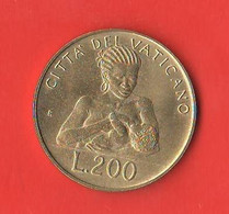 Vaticano 200 Lire 1992 Vatican City Bronze Coin - Vatican