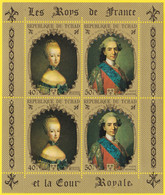Petite Feuille Neuve** LES ROYS DE FRANCE ET LA COUR ROYALE - Louis XVI Dauphin + Marie-Antoinette Dauphine - Tchad 1971 - Chad (1960-...)