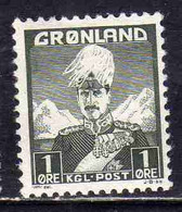 GREENLAND GRONLANDS GROENLANDIA GRØNLAND 1938 - 1946 KING CHRISTIAN X 1o MNH - Neufs