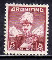 GREENLAND GRONLANDS GROENLANDIA GRØNLAND 1938 - 1946 KING CHRISTIAN X 5o MH - Neufs