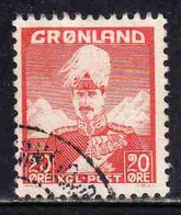GREENLAND GRONLANDS GROENLANDIA GRØNLAND 1938 - 1946 KING CHRISTIAN X 15o  USED USATO OBLITERE' - Ungebraucht