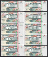 SURINAM - SURINAME 10 Stück á  25 Gulden 1998 Pick 138d UNC (1)    (89181 - Other - America